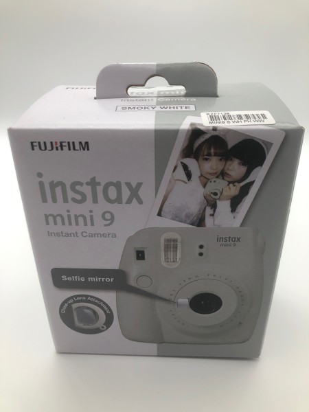 Fujifilm instax mini 9 Sofortbildkamera Instant Camera Smoky Weiß inkl. Film Neu