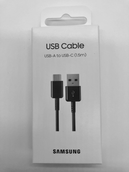 Samsung EP-DG930IBEGWW Datenkabel, USB-C auf USB Typ-A, 1,5m Schwarz Neu & OVP