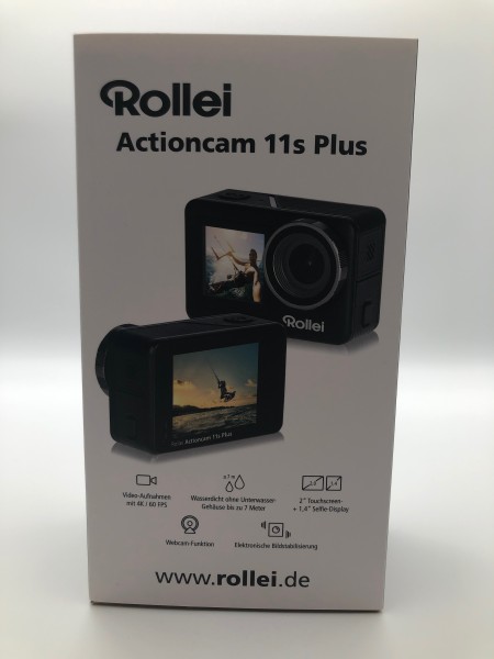 ROLLEI Actioncam 11s Plus 4K Touchscreem Wasserdicht  - Schwarz Neu & OVP